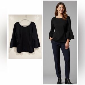 Boden Black Bell Sleeve Top size US 10